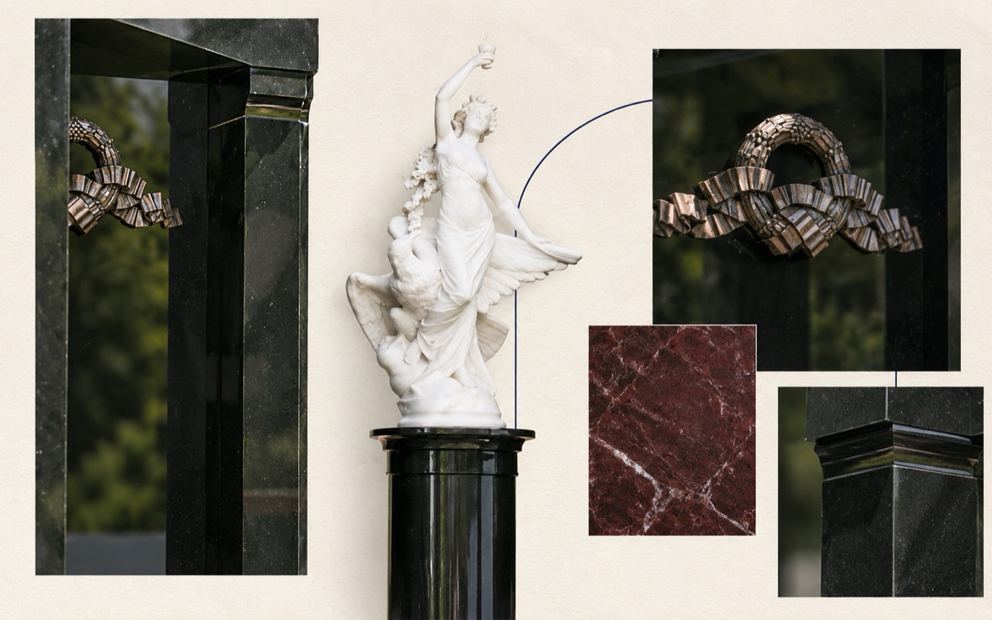 Изделия Imperial Stone в редакционной композиции